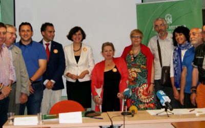 Miembros del Comité Andaluz de Personas con Enfermedad Mental presentan una campaña de sensibilización social