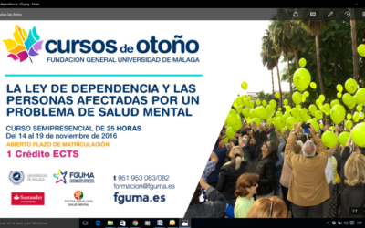 Curso sobre la Ley de Dependencia y las personas afectadas por un problema de salud mental.