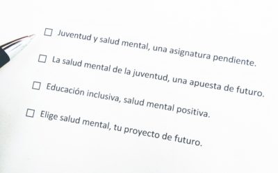SALUD MENTAL ESPAÑA busca el lema para el Día Mundial de la Salud Mental de 2018
