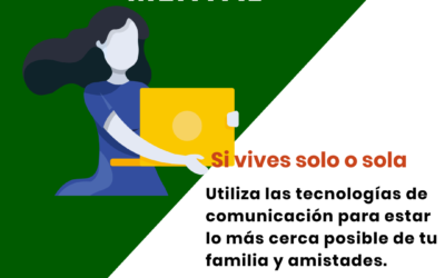 Vives sol@ pero no estás sol@. #QuédateEnCasa y habla con tu familia y amistades utilizando las tecnologías de comunicación #EsteVirusLoParamosUnidos