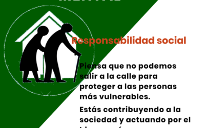 Nos quedamos en casa para proteger a las personas vulnerables contra el #COVID2019