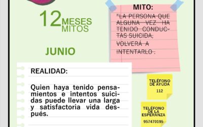 Priego de cordoba continua su campaña de prevención del suicidio 12 meses, 12 mitos #SiALaVida impulsada por Malva Salud Mental