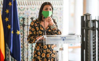Marta bosquet, presidenta del Parlamento Andaluz, proclama #DiaMundialSaludMental 2020 en Andalucía durante el acto de la entrega de los Premios Feafes