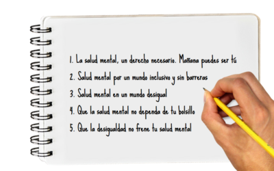 Abierta la votación para decidir el lema del Día Mundial de la Salud Mental