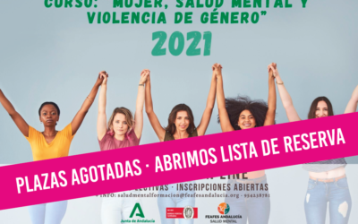 Agotadas las plazas del curso de “Mujer, Salud Mental y Violencia de Género”